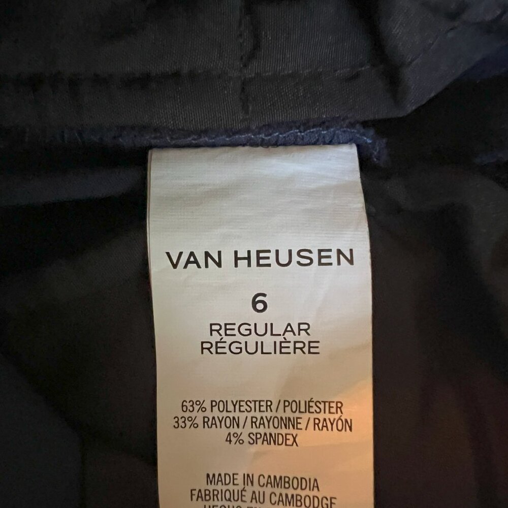 Boy's Van Heusen Dress Pants Navy Size 6 - Picture 3 of 4
